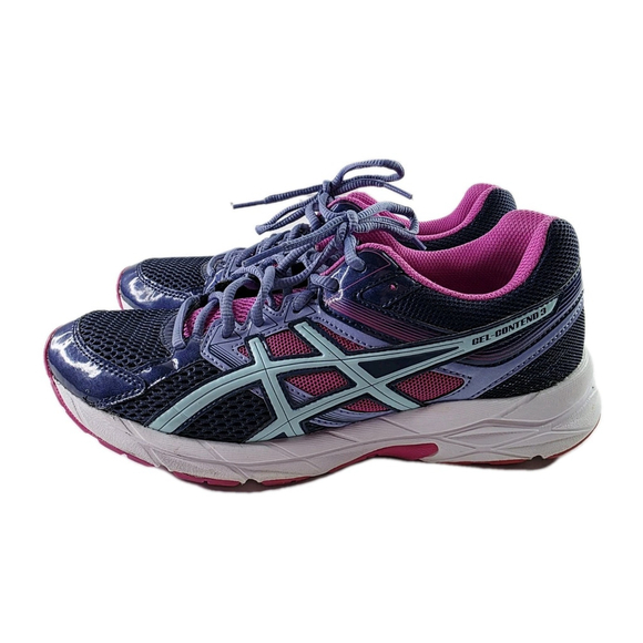 Asics Gel-Contend 3 Running Shoes Athletic Active Walking Blue Pink Women's 8.5 - Picture 3 of 7